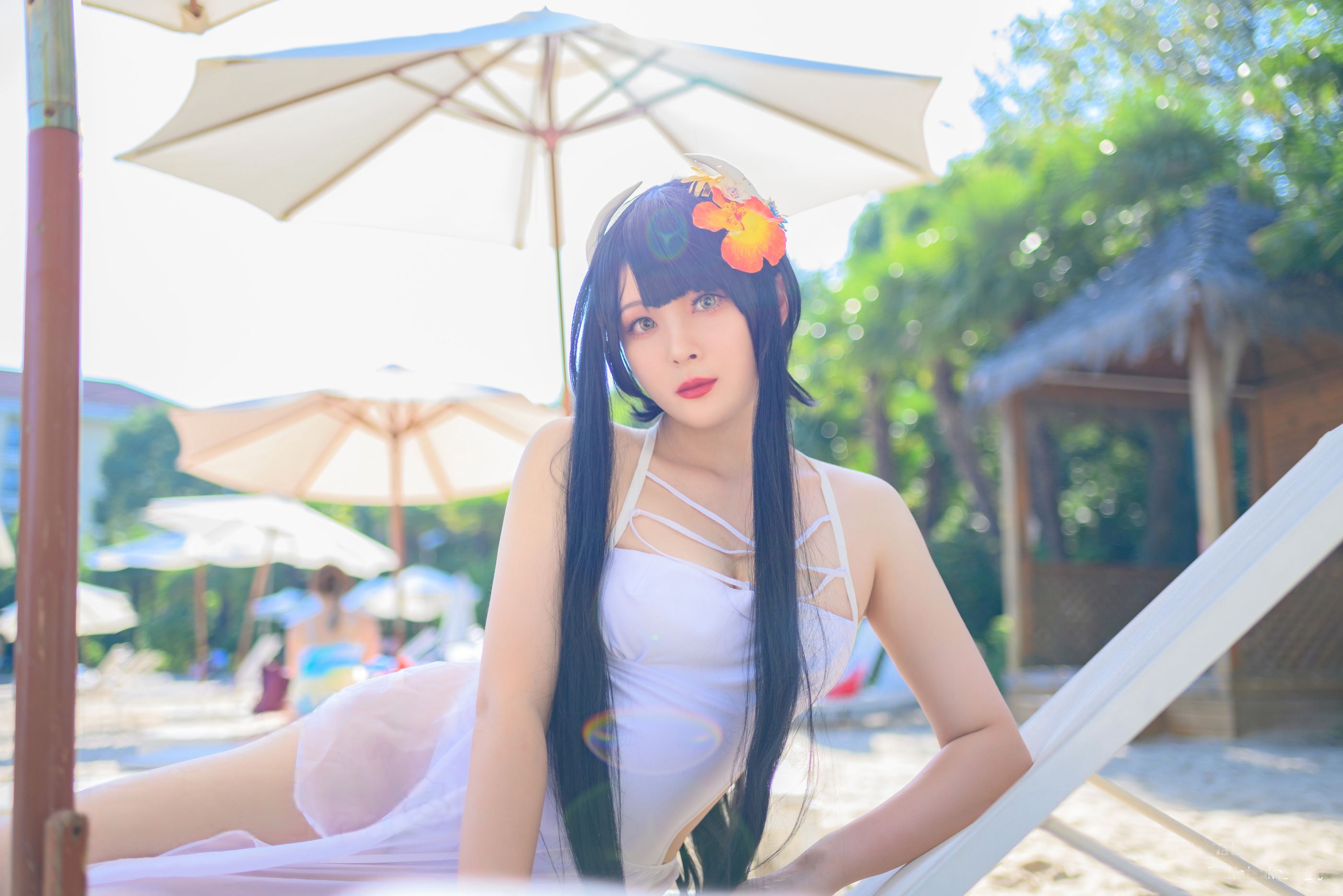 图片[1]-Natsuko夏夏子 – NO.049 碧蓝航线 比叡泳装[55P]-XikXak